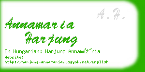 annamaria harjung business card